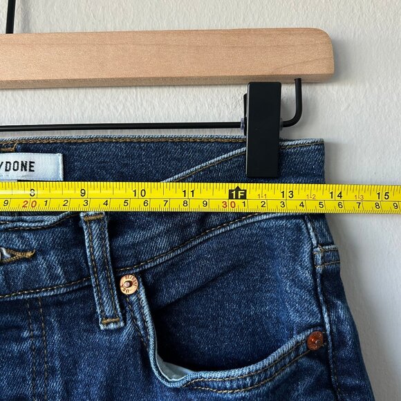 RE/DONE 90s High Rise Ankle Crop Jeans Women's Size 27 Straight Leg Denim - Picture 9 of 11